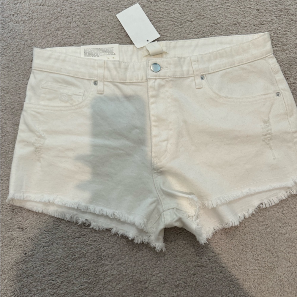 H&M White Denim Shorts